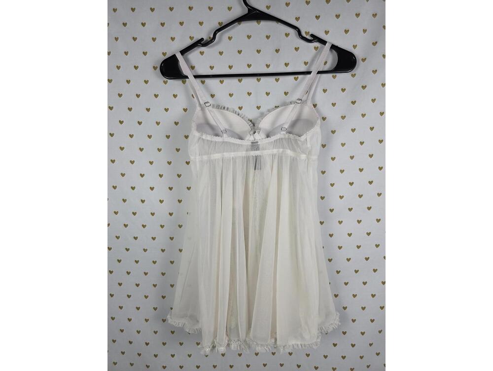 Victorias Secret SEXY LITTLE THINGS Bling Studded Babydoll Nightie Sheer 34B - Picture 6 of 7